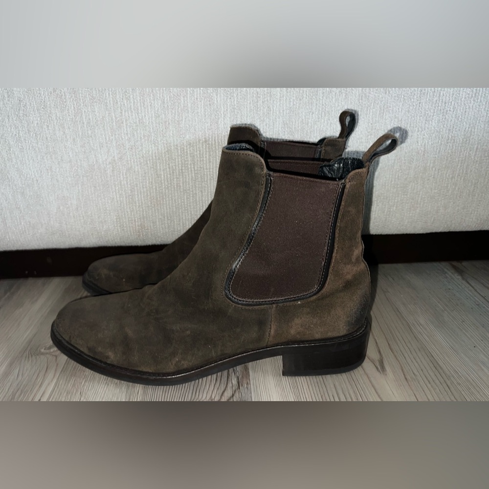 Thursday Boot Company Duchess Chelsea Boots Women’s Sz 11 Chocolate Suede Ankle - Picture 5 of 10